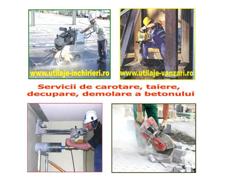 SERVICII CAROTARE, DEMOLARE, TAIERE